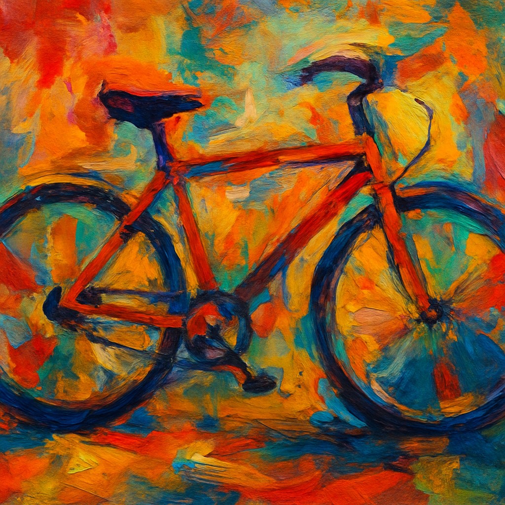 bicyle resting against a wall