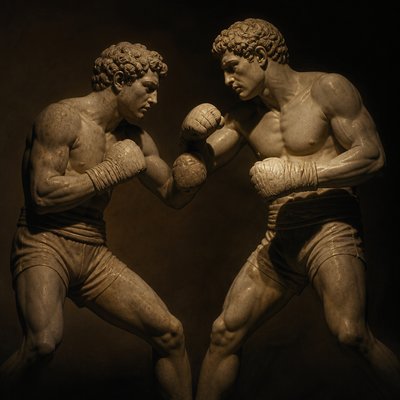 ancient greek boxers statue