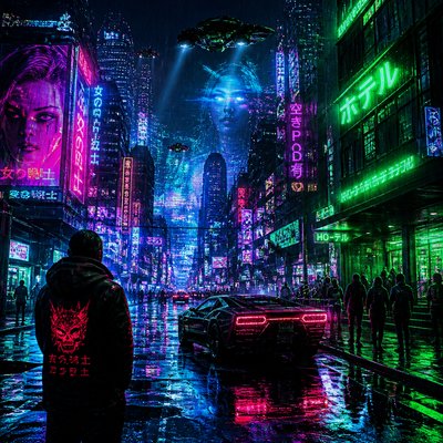 urban street with city activity