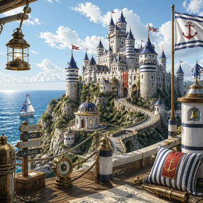 majestic castle on a hilltop