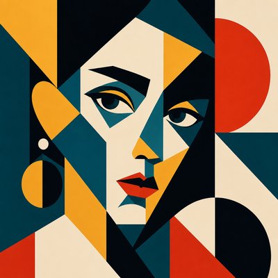 Abstract Geometric Art example