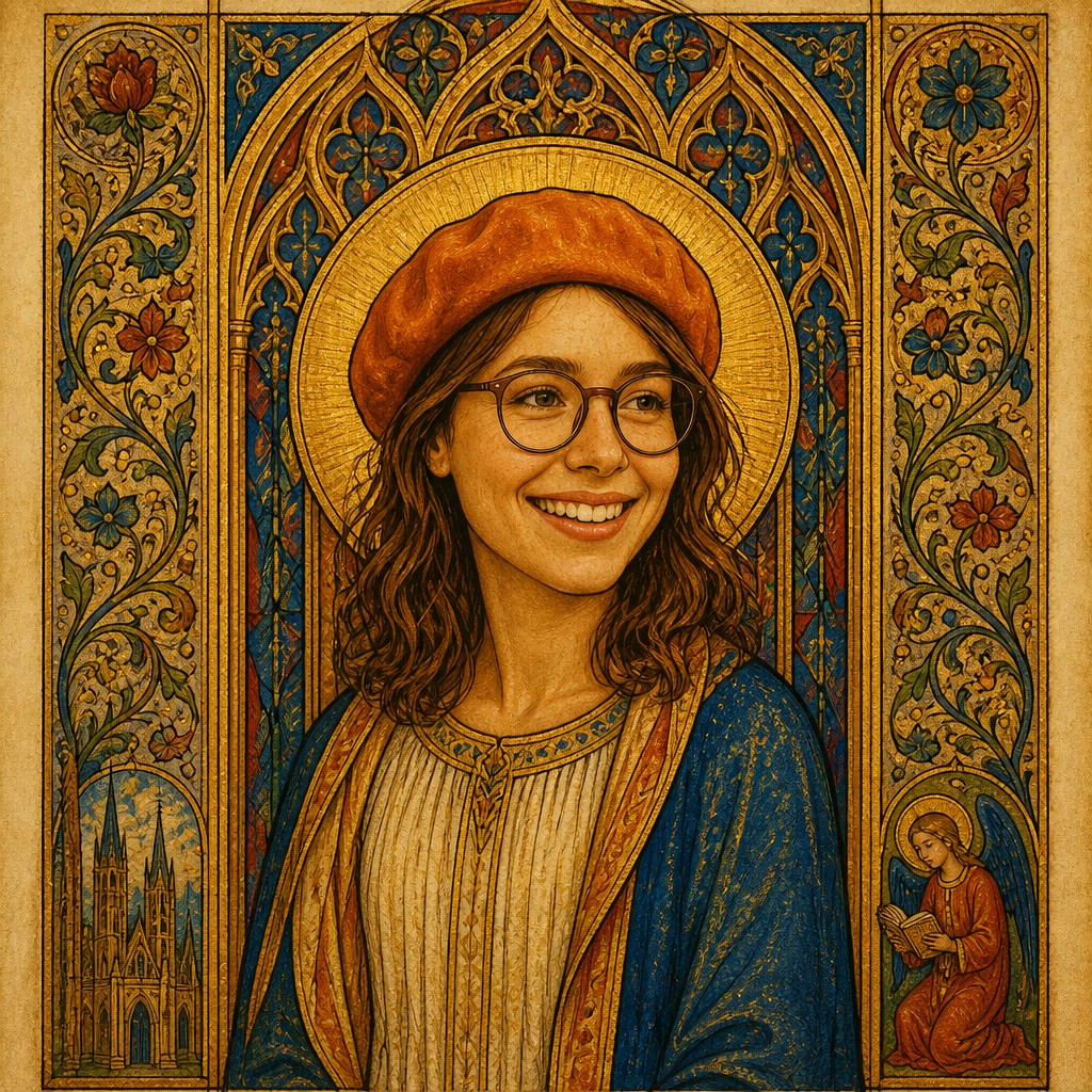 Photo transformed to Gothic Religious Art style