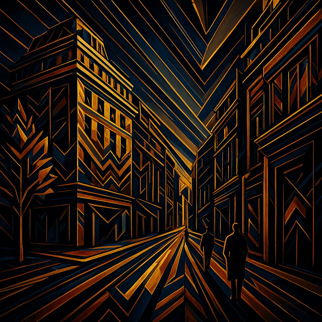 Zigzag Art Deco Style Style Transfer Example