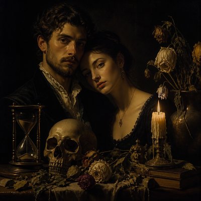 portrait of two people together