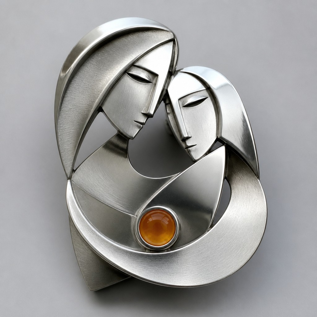 portrait of two people together — Modernist Silver Jewelry Design