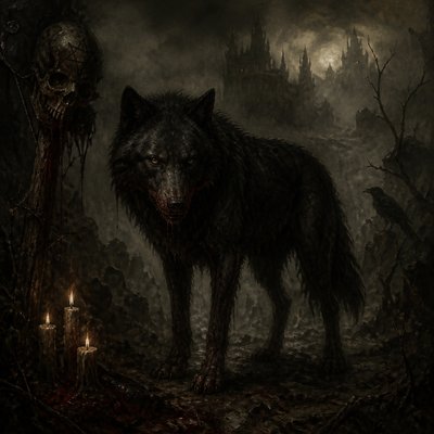 animal standing in natural pose — Gothic Horror Art