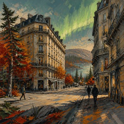 Canadian Art Style Style Transfer Example