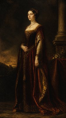 full-length portrait of an elegant figure