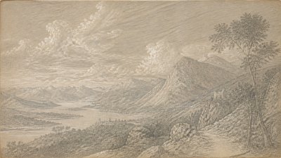 sweeping panoramic landscape with a dramatic sky