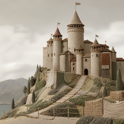 majestic castle on a hilltop