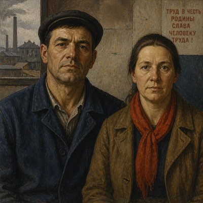 portrait of two people together