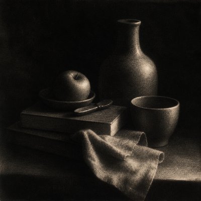 still life with everyday objects