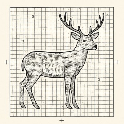 animal standing in natural pose