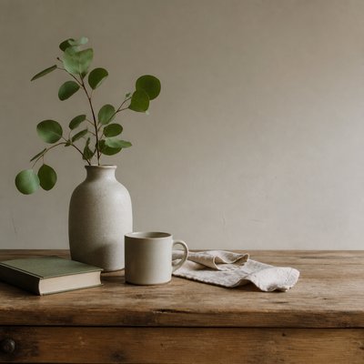 still life with everyday objects — Rule of Thirds Art Style