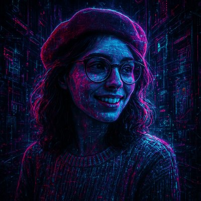 Cyberpunk Sci-Fi Art Style Transfer Example