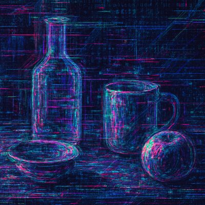 still life with everyday objects
