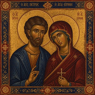 portrait of two people together