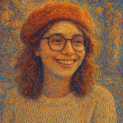 Murmuration Particle Painting Style Transfer Example