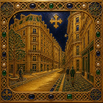 Byzantine Jewelry Design Style Transfer Example