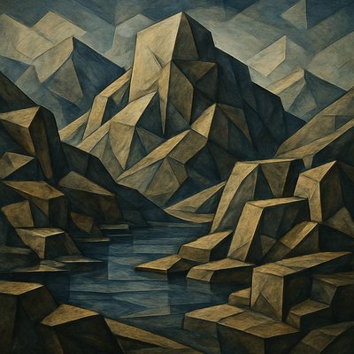 Sculptural Cubism Art Style 2