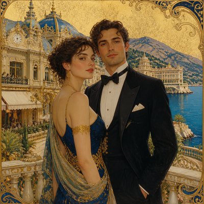portrait of two people together
