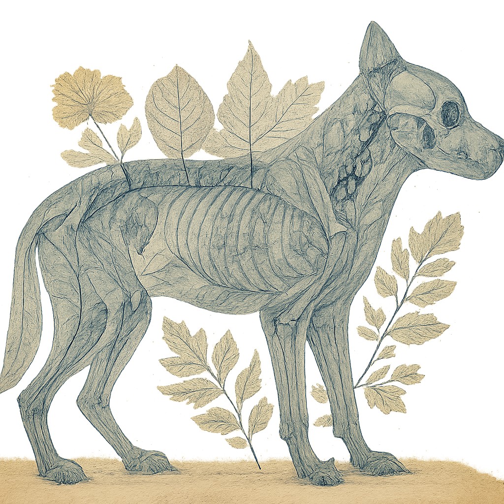 animal standing in natural pose