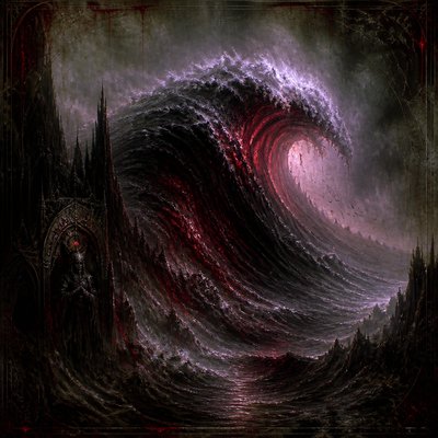 a large ocean wave curling and cresting