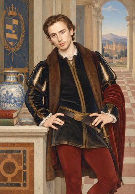 a painting of a man in a renaissance costume