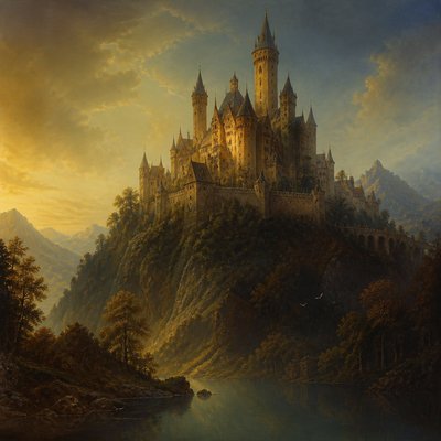 majestic castle on a hilltop