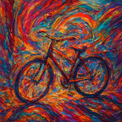 bicyle resting against a wall