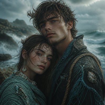 portrait of two people together — Oceancore Aesthetic