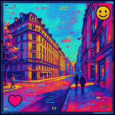 Digital Pop Art Style Style Transfer Example