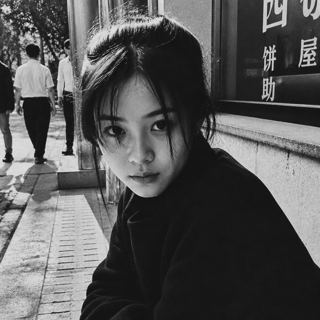 Street Photography Style AI art example