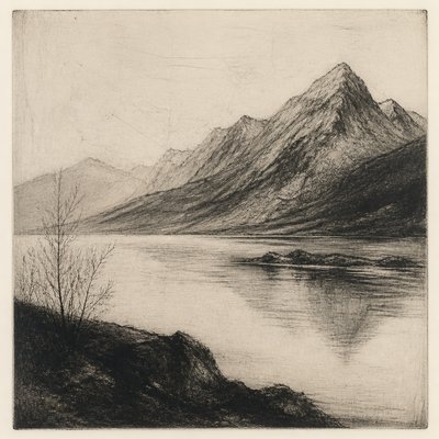 Drypoint Print Style 2
