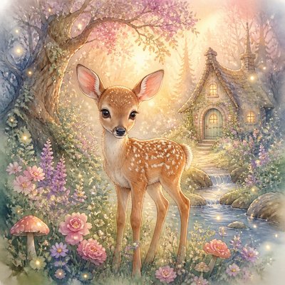 animal standing in natural pose