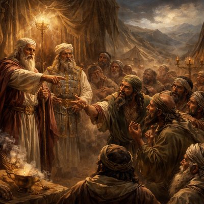 “Seemeth it but a small thing unto you, that the God of Israel hath separated you from the congregation of Israel, to bring you near to himself to do the service of the tabernacle of the LORD, and to stand before the congregation to minister unto them? And he hath brought thee near to him, and all thy brethren the sons of Levi with thee: and seek ye the priesthood also? For which cause both thou and all thy company are gathered together against the LORD: and what is Aaron, that ye murmur against him?” (Numbers 16:9-11, KJV)
