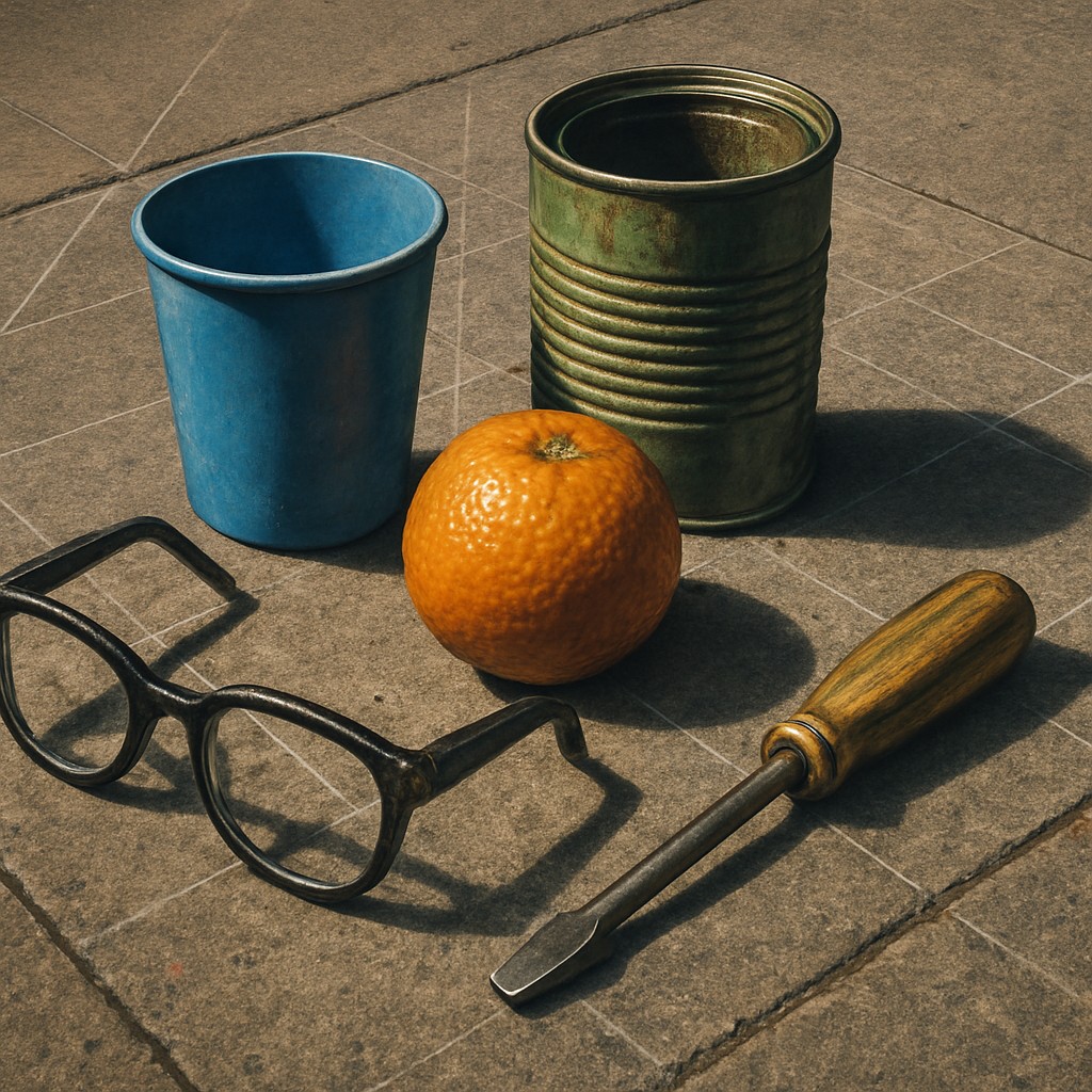 still life with everyday objects