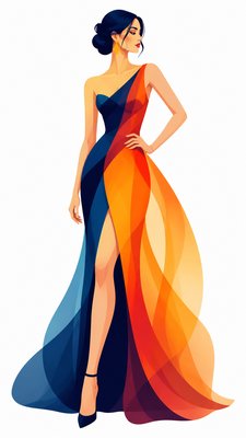 full-length portrait of an elegant figure
