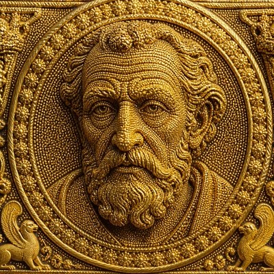 close-up portrait of an elderly person with expressive weathered features