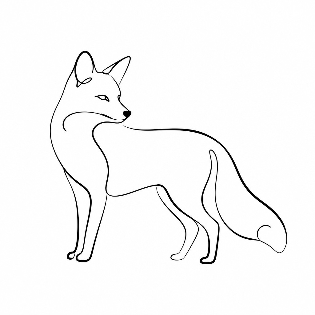 animal standing in natural pose
