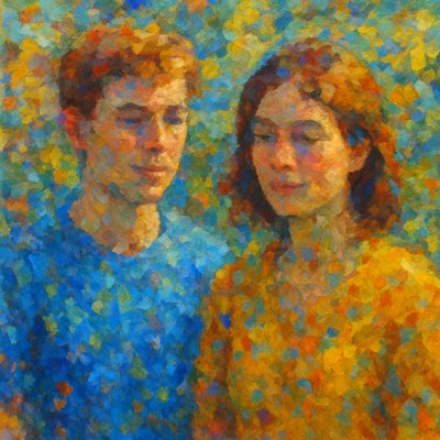 portrait of two people together