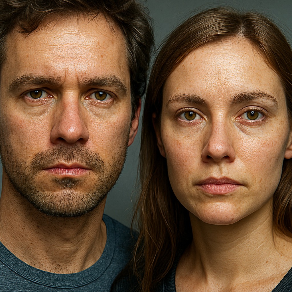 portrait of two people together