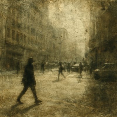 urban street with city activity
