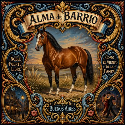 animal standing in natural pose — Argentine Art Style