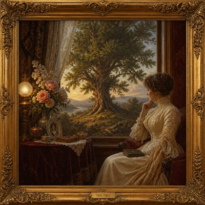 a tree in nature — Victorian Art Style