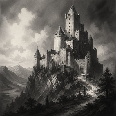 majestic castle on a hilltop