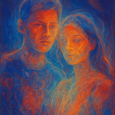 portrait of two people together