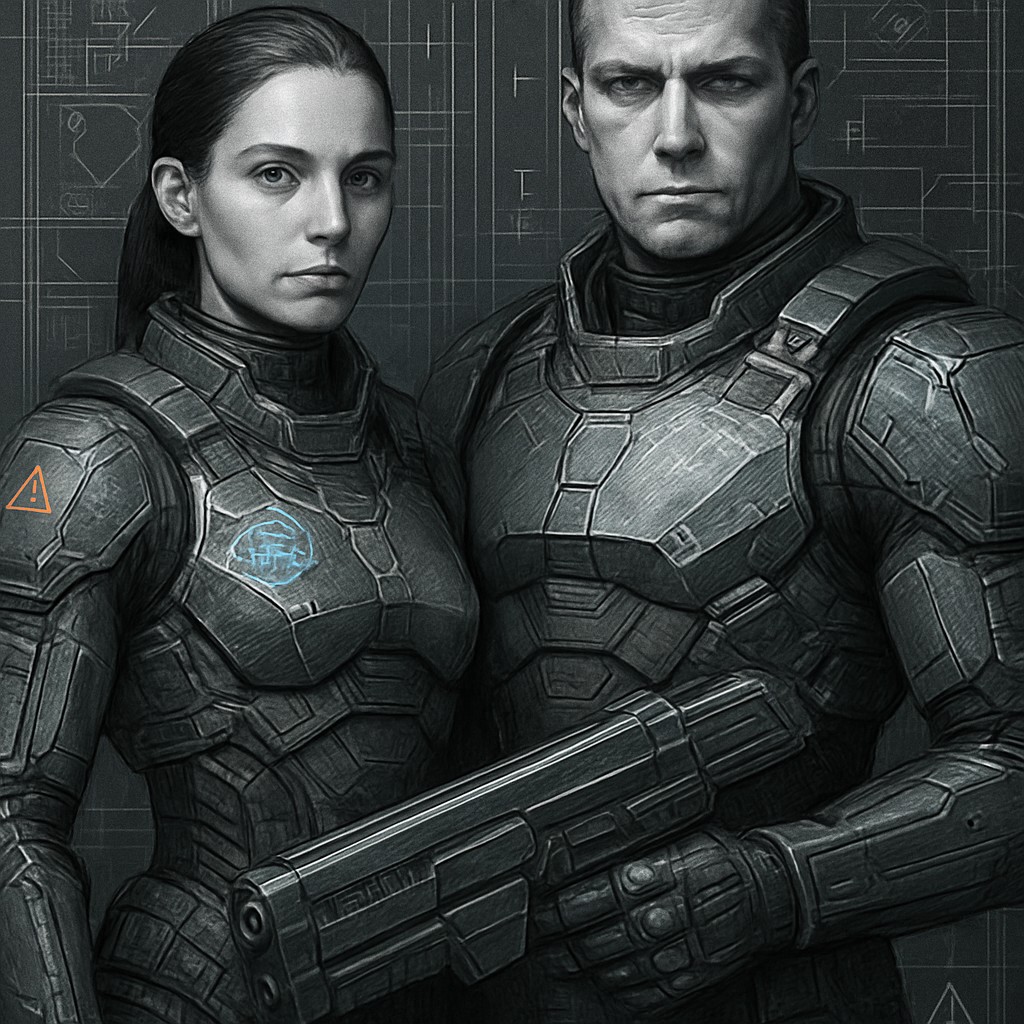 portrait of two people together