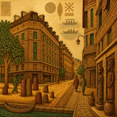 Gambian Art Style Style Transfer Example