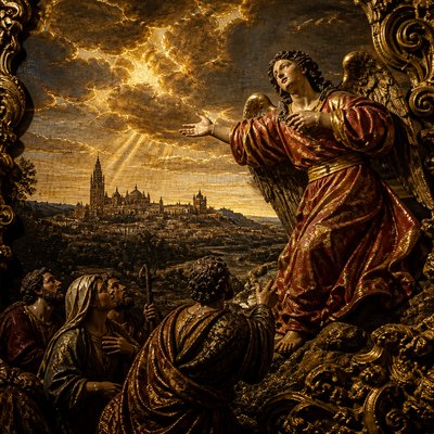 wide landscape with natural scenery — Seville Art Style